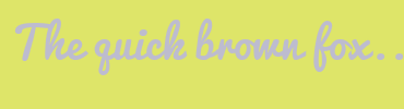 Image with Font Color BDBCCF and Background Color DEE569